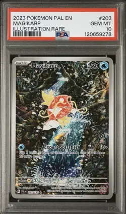 2023 Pokemon Pal En-Paldea Evolved #203 Magikarp Illustration Rare PSA 10 - Image 1
