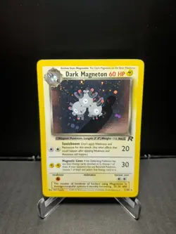 Pokemon TCG Dark Magneton 11/82 Team Rocket Vintage Holo WOTC 1999-2000 MP - Image 1