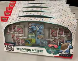 NEW Lot of 5 Pokemon TCG Scarlet & Violet 151 Blooming Waters Premium Collection - Image 1