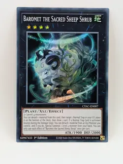 CYAC-EN097 BAROMET THE SACRED SHEEP SHRUB SUPER RARE 1ST EDITION YuGiOh CARD - Image 1