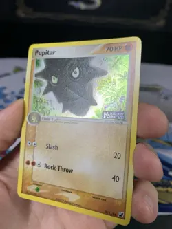 Pokemon Card Ex Unseen Forces Pupitar 70/115 2005 Reverse Holo - Image 3