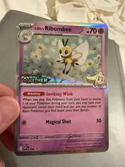 Pokemon Lillie's Ribombee SVP 183 Journey Together Prerelease Stamped Promo - Image 3