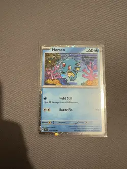 Pokemon Card TCG: COSMOS HOLO Horsea 010/064 Shrouded Fable NM - Image 1