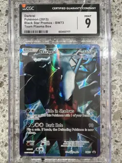 CGC 9 MINT Darkrai 2013 Black Star Promos BW73 Pokemon Card - Image 1