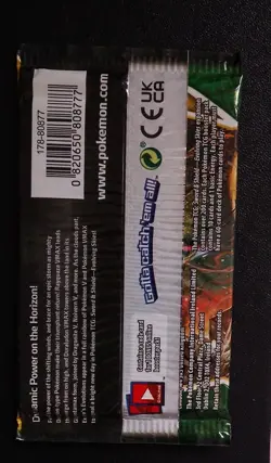 1st Print ⭐ ⭐ ⭐ Umbreon artwork Pokemon TCG Evolving Skies Booster Pack Sealed - Image 2
