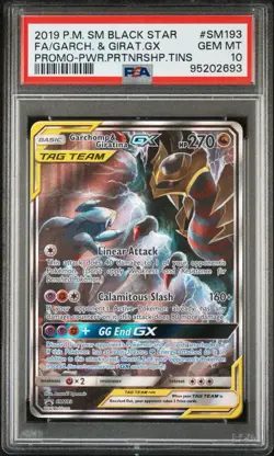 Pokemon Garchomp & Giratina GX Sun and Moon Promo Card SM193 PSA 10 - Image 1