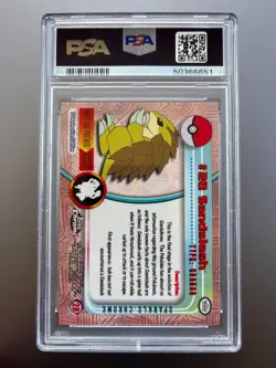 PSA 10 Topps Chrome SPARKLE Sandslash 28 Holo Foil Rare Pokemon TV 2000 GEM MINT - Image 2