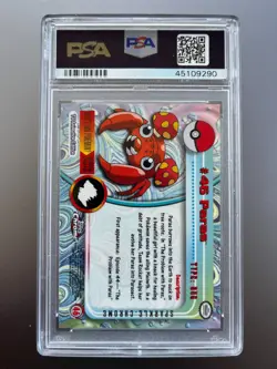 PSA 10 Topps Chrome SPARKLE Paras #46 Holo Foil Rare Pokemon TV 2000 GEM MINT - Image 2