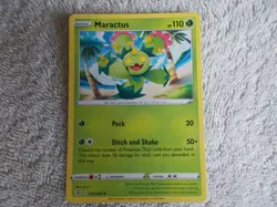 Pokemon: Sword & Shield - Fusion Strike 2021 "MARACTUS" #012/264 Trading Card - Image 1