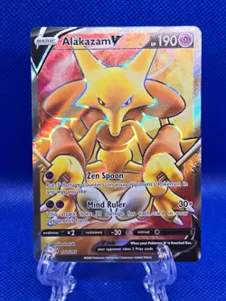Alakazam V Pokemon Card (Vivid Voltage Set, 172/185, NM) - Image 1