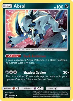 Absol - 88/181 - Team Up - Pokemon TCG - NM - Holo Rare - Image 1