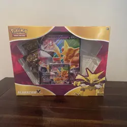 Pokémon Alakazam V Box Trading Card Game - Factory Sealed - 2 Packs Have Slipped - Image 1