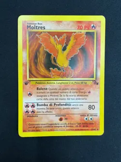 Pokemon Moltres 27/62 Fossil Rara Prima Edizione Wizards ITA Carte Vintage - Image 1