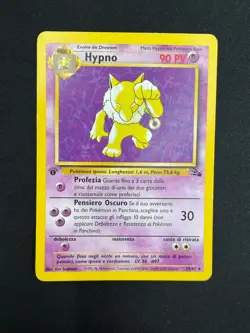 Pokemon Hypno 23/62 Fossil Rara Prima Edizione Wizards ITA Carte Vintage - Image 1