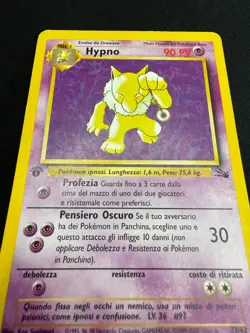 Pokemon Hypno 23/62 Fossil Rara Prima Edizione Wizards ITA Carte Vintage - Image 4