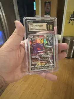 CGC 10 Pristine Japanese Pokemon 2022 Gengar 074/071 Dark Phantasma TGC CARD - Image 1