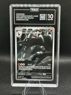 !!TAG GEM MINT 10 RANK #1!! Houndoom Holo 066/064 Pokemon Sv: Shrouded Fable! - Image 1