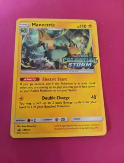 Manectric SM130 Celestial Storm Stamped Prerelease Blackstar Promo Pokemon TCG - Image 1