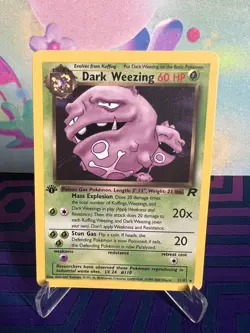 Dark Weezing 1st Edition - 31/82 - Pokemon Team Rocket 2000 - Rare WOTC Card - Image 1