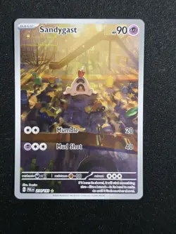 Pokemon TCG Sandygast Holo Illustration Rare Card Paldea Evolved 214/193 - Image 1