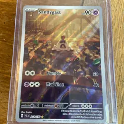 Pokemon TCG Sandygast Holo Illustration Rare Card Paldea Evolved 214/193 - Image 1