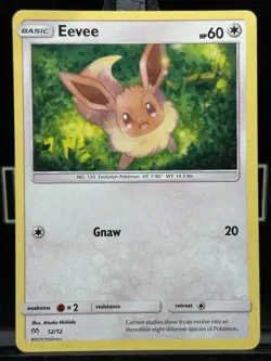 Pokemon - Eevee - 12/12 McDonald's Promos 2019 12/12 Confetti Holo Promo LP - Image 3