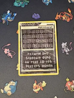 Pokemon Cards Alph Lithograph THREE Ultra Rare HGSS Undaunted - (NM-) - Image 1