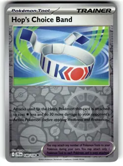 Pokemon SV09 Journey Together Card Hop's Choice Band 148/159 Reverse Foil - Image 1