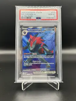 ⭐Pokemon TCG N's Zoroark Journey Together Full Art Card 175/159 PSA10⭐ - Image 1