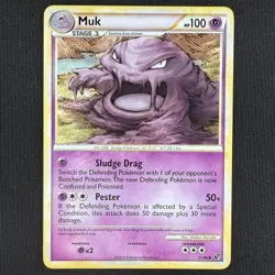 Pokemon TCG Muk Undaunted 31/90 HeartGold & SoulSilver Regular Non Holo Card - Image 1