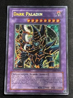Dark Paladin DMG-001 Limited Edition Yu-Gi-Oh Secret Rare Promo Card Played MP - Image 1