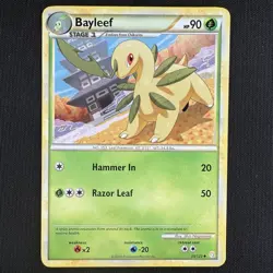 Pokemon TCG Bayleef 35/123 HGSS Heartgold & Soulsilver Regular Non Holo Card - Image 1