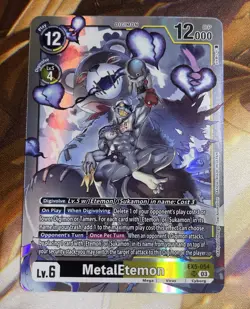 Digimon Card Game Metal Etemon EX5-054 SR Foil - Image 1