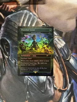 MTG✨ABUNDANT GROOT (Abundant Growth)FOIL✨SLD X MARVEL MINT Ultra Rare BONUS Card - Image 1
