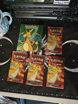 x5 McDonald’s 2025 Pokemon Sealed Promo Packs New With 1 Charizard Box - Image 1