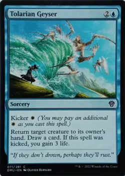 071/281 TOLARIAN GEYSER COMMON DOMINARIA UNITED MTG CARD - Image 1