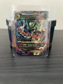 Pokemon TCG Mega M Rayquaza EX Holo Card 61/108 Roaring Skies Ultra Rare - Image 1