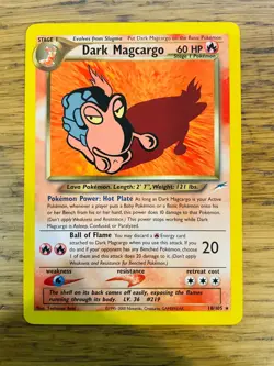Dark Magcargo (18/105) Rare Neo Destiny Set Pokemon Card! FREE P&P! - Image 2
