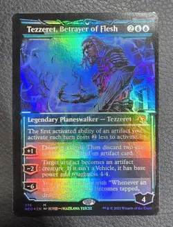 Tezzeret, Betrayer of Flesh (Showcase) Kamigawa: Neon Dynasty Foil MTG NM Magic - Image 1
