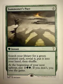 NM MTG SUMMONER'S PACT WHITE BORDER MYSTERY BOOSTER 2 - Image 1