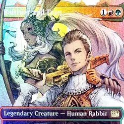 Balthier and Fran (Borderless) - FOIL - MTG - FIN - 0393 - RARE ~ NM - Image 1