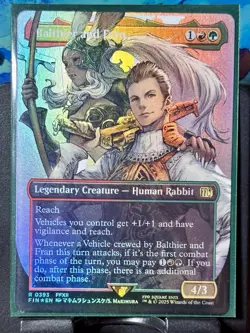 Balthier and Fran (Borderless) - FOIL - MTG - FIN - 0393 - RARE ~ NM - Image 2