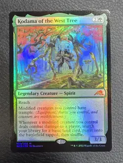 Kodama of the West Tree Kamigawa: Neon Dynasty Foil MTG NM Magic Card - Image 1