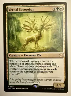 Vernal Sovereign 0051 Ravnica: Clue Edition CLU MTG Magic - Image 1