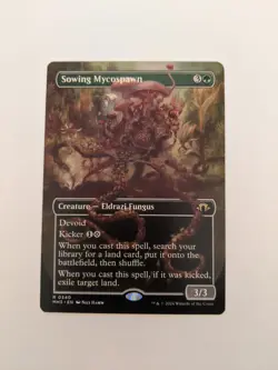 MTG English Magic Card NM Borderless SOWING MYCOSPAWN, Modern Horizons 3 - Image 1