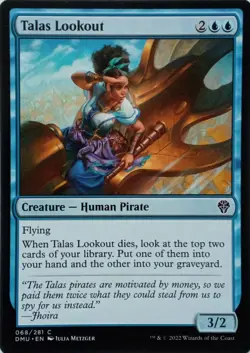 068/281 TALAS LOOKOUT COMMON DOMINARIA UNITED MTG CARD - Image 1