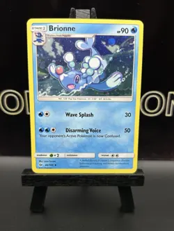 Brionne 40/149 Cosmos Holo Promo Sun Moon Base Pokemon NM - Image 2