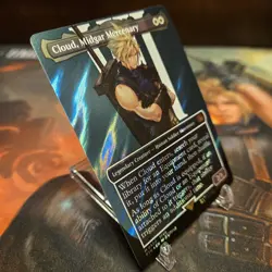 Cloud, Midgar Mercenary (Borderless) (Surge Foil) Final Fantasy MTG FIN 0520 - Image 2