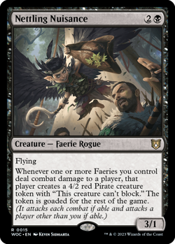 MTG magic 1x Nettling Nuisance (M/NM) Commander Wilds of Eldraine - Image 1