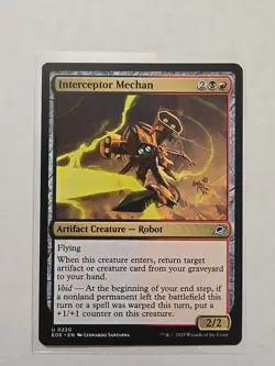 Interceptor Mechan - Edge of Eternities - NM - MTG Magic - Uncommon - Creature - Image 1